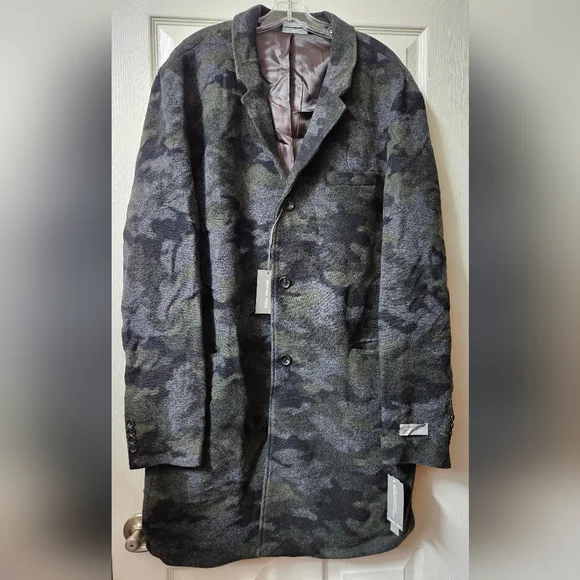 Michael Kors Men's Ghent Slim Fit Topcoat Coat 46L Winter Gentleman WOOL Jacket - Picture 4 of 8